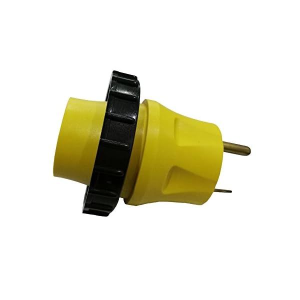 Parkworld-691692-Shore-Power-Adapter-RV-30A-TT-30P-male-to-Marine-30A-L5-30R-female-with-locking-ring