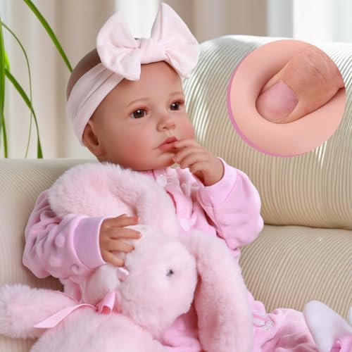 BABESIDE Reborn Baby Dolls - 20-inch Cute Soft Vinyl Realistic Baby Doll Real Life Baby Dolls with Complete Accessories Perfect for Cuddling, Playtime, and Gift Giving