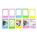 Katia 10pcs 3-Inches Colorful Instant Mini Photo Frame for Polaroid Fujifilm Instax 9/8/ 7s/ 25/90/ 70 Pic-300 Instant Camera and Snap Zip Pocket Printer