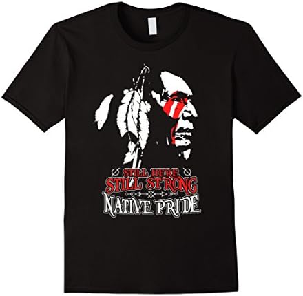 Mens Native American - still here, still strong Medium Black