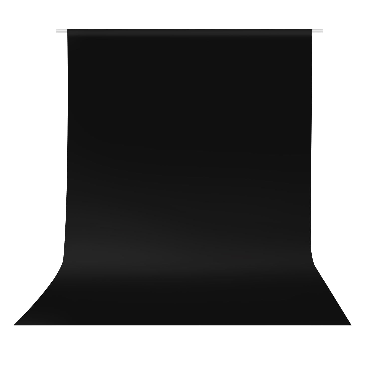 HEMMOTOP Black Backdrop Curtain, 5x6.5 ft Photo Backdrop for Photoshoot, Party, Video Recording, Drop Cloths Polyester Fabric, Background for Photography, Birthday (Backdrop Only)