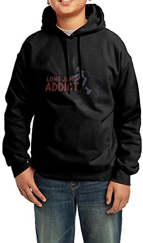 AISTEWU Youth Long Jump Addict Sports-Inspired Sweatshirt Hooded Hoodies