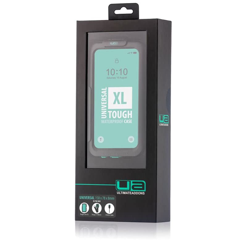 Ultimateaddons Tough Case XL 158 x 68mm Motorcycle Handlebar Kit with Helix Swivel Mount