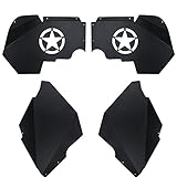PROBASTO Jeep JK Front Steel Inner Fenders/Jeep Wrangler JK Fender liners for 2007~2018 Wrangler JK 4WD, Wrangler Unlimited JK 4WD/2WD
