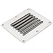 Amarine Made Stainless Steel Stamped Louvered Vent - Rectangular - 07722S - 4-1/2