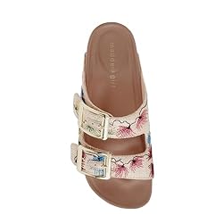 Madden Girl Women's Bodiee Slide Sandal, Raffia