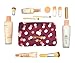 7 Set Travel Packing Organizer,Waterproof Mesh Durable Luggage Travel Cubes,1 Shoe Bag (wine flower)