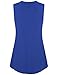 Women Tops and Blouses,Vivilli Women's Sleeveless V-Neck Curved Hem Elegant Flowy Tunic Tank Top(XX-Large,Royal Blue)
