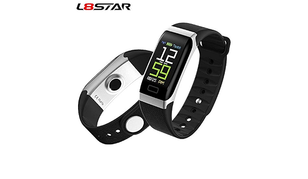 Amazon.com: L8STAR R7 USB carga Smart Band Heart Rate Fitness Tracker IP68  impermeable pulsera inteligente de presión arterial (azul) : Electrónica