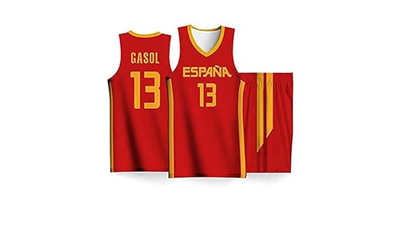 LLYLL Selección española Equipo de Baloncesto Masculino Camiseta ...