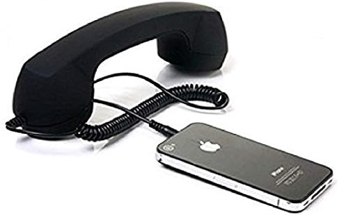 Rextan Coco Anti-Radiation Retro Style Handset Phone with 3.5mm connectivity Cable HD Speaker and Mic Suitable for iOS & Android Devices