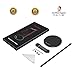 Full Aluminum Headphone Stand Headset Holder- Gaming Headset Holder with Thick Leather Pad Non-Slip Silicone Earphone Stand for All Headphone Sizes, Black
