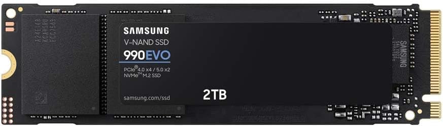 Samsung 990 EVO 2TB NVMe M.2 SSD PCIe 4.0 x4 / PCIe 5.0 x2 MZ-V9E2T0BW