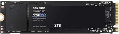Samsung 990 EVO 2TB NVMe M.2 SSD PCIe 4.0 x4 / PCIe 5.0 x2 MZ-V9E2T0BW