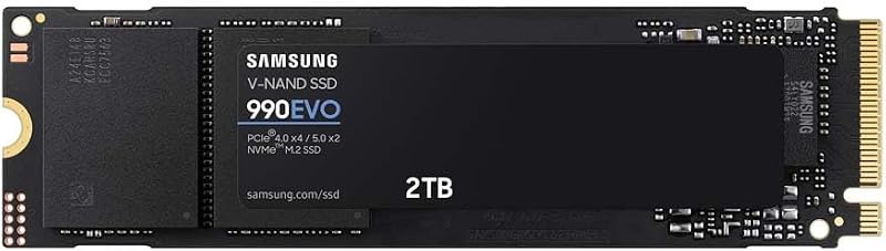 Samsung 990 EVO 2TB NVMe M.2 SSD PCIe 4.0 x4 / PCIe 5.0 x2 MZ-V9E2T0BW