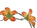 Love Sweety Lily Flower Crown with Adjustable Ribbon for Wedding HH9 (Orange)