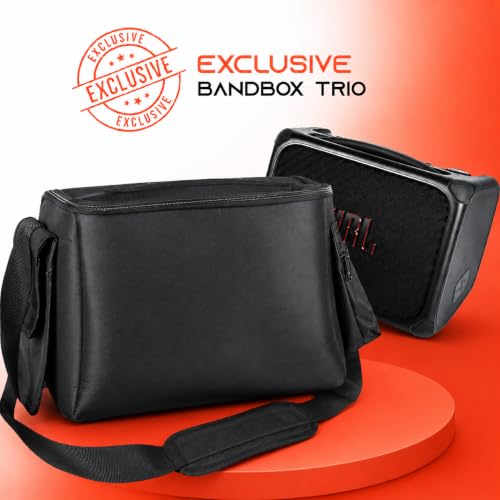 Case Bag Bisbel Compatível BandBox Trio Caixa Som Bluetooth Proteção Total Portátil Premium Resistente