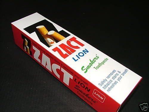 Zact Lion for Smokers Toothpaste White Teeth 160g Amazing of Thailand by Zact
