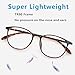 Blue Light Blocking Glasses for Women Men Anti Eyestrain Lightweight TR90 Computer Glasses Anti-Glare