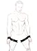 Extreme BDSM SEX ~ Handcuffs Lockable Comfortable Thigh Cuffs w/ Locks Included ~ Adjustable Harness for Fetish Love Kinky Sex Torchering Games Sm 168 Unisex