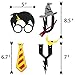 JAGGER M [Upgraded] Harry Potter Party Supplies – Happy Birthday Banner Felt Garland Party Decoration, Black