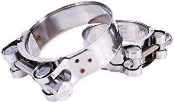 2 Pack - 304 Stainless Steel Heavy Duty 3" T-Bolt Clamp for (3 inch) Turbo Silicone Intercooler Hose