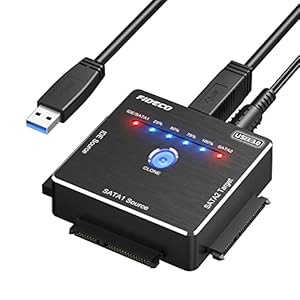 FIDECO SATA/IDE 変換アダプタ オフラインクローン HDDコンバーター USB3.0ハードドライブ