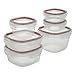 Rubbermaid Lock-Its Food Storage Containers with Easy Find Lids, 12-Piece Set