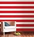 Brewster Wall Pops WPS99058 Peel & Stick Red Hot Stripe