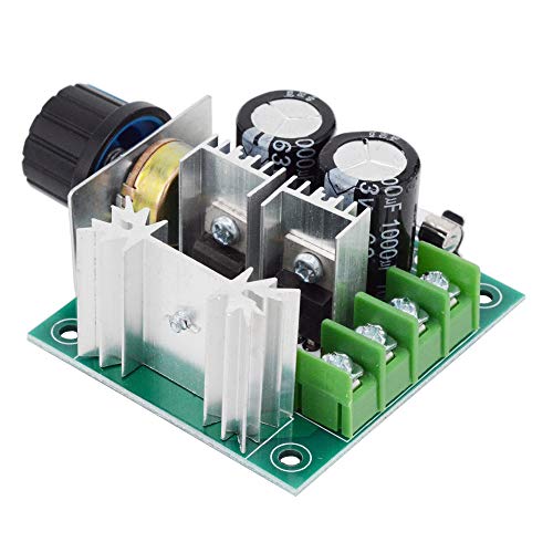 2 packs 12V-40V 8A PWM DC motor controller Variable speed governor Speed control knob with reverse polarity protection 12v variable speed switch pulse width modulator - Thumbnail 4