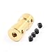 Uxcell a14062000ux0828 RC Airplane 3.17mm to 4mm Brass Motor Coupling Shaft Coupler Connector