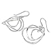 NOVICA Artisan Handmade .925 Sterling Silver Dangle Earrings Thailand Modern 'Twirling'
