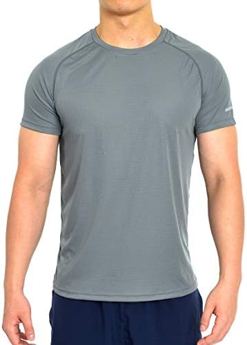 Mens Lightweight Short T-Shirt Moisture Wicking Workout Shirts for Men Running Fitness Sportswear