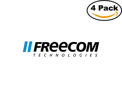 Freecom 4 Stickers 4X4 inches Car Bumper Window Sticker Decal