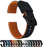Barton Elite Silicone Watch Bands - Black Buckle Quick Release - Choose Color - 18mm, 19mm, 20mm, 21mm, 22mm, 23mm & 24mm Watch Straps