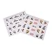48 Sheets Halloween Nail Art Water Transfer Decals Manicure Skull Stickers