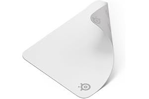 SteelSeries QcK Cloth Gaming Mouse Pad - Exclusive Micro-Woven Surface - Optimized for Gaming Sensors - Maximum Control - Size M - White