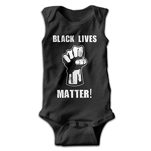 Black Lives Matter Newborn Baby Sleeveless Bodysuit Romper Playsuit Outfits Black