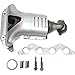 Evan Fischer Catalytic Converter Compatible with Honda Civic 2001-2005 Front