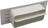 Kair White Airbrick Grille 150x70mm Ducting Damper Flap Ventilation Extractor view 3