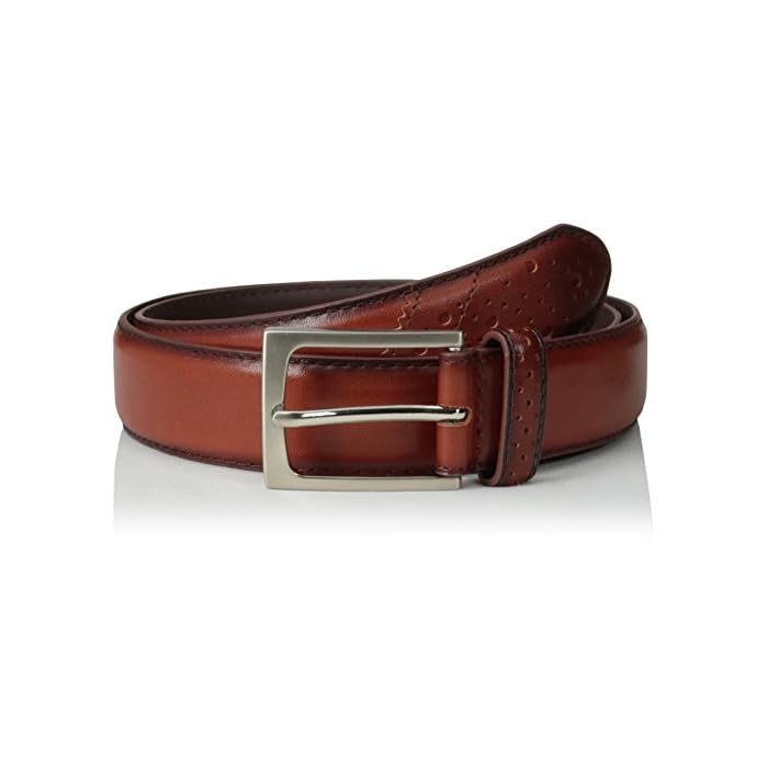 32 mm Full Grain Leather Wingtip Belt 