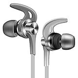 ONTBA SoundSport In-Ear Headphones Sweatproof with Mic Noise Cancellation Earbuds for Android Devices and More (Gray)