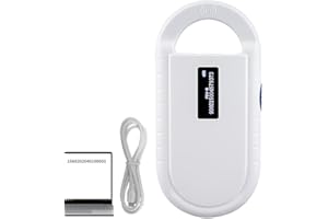 GENERIC AHANIN Microchip Scanner Rechargeable Handheld Pet Scanner Microchip Reader Supports ISO11784/ISO11785,FDXB,ID64 Microchip for Dogs/Cats/Animal