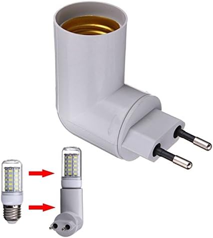 PBT PP To E27 Base LED Light Lamp Holder Bulb Adapter Converter Socket