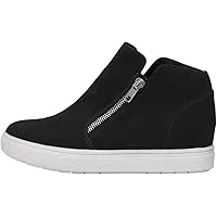CUSHIONAIRE Women's Hart Hidden Wedge Sneaker +Wide Width Available