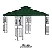 BenefitUSA Replacement Canopy Top Cover for 10'X10' Gazebo Polyester Double Tiers for Outdoor Garden Patio Pavilion Sunshade (Green)