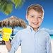 Fun Express Disposable Luau Cups (50 Cups) Bright Colors - Holds 16 oz
