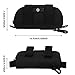 Huntvp Eyeglasses Hard Case Tactical Molle Zipper Sunglasses Carrying Case 1000D Nylon with Clip (Black)