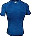 Under Armour Men's HeatGear Armour Printed Short Sleeve Compression Shirt, Ultra Blue (907)/Stealth Gray, Large
