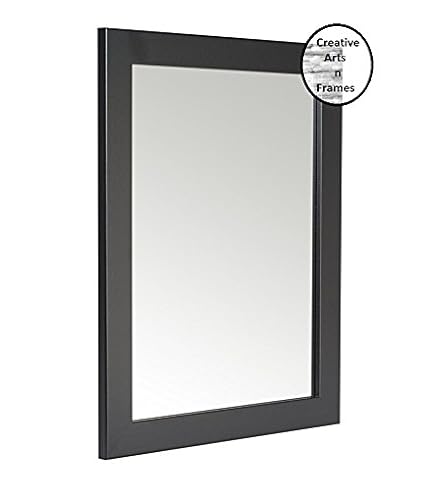 Creative Arts N Frames Black Color Synthetic Fiber Wood Made Framed Mirror,Size - 10Inch X 12Inch